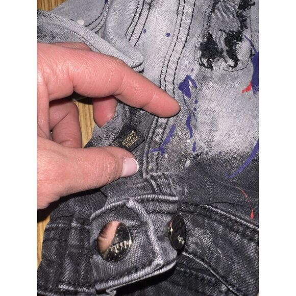 KLEEP Graffiti Denim Jacket Size 2T Kids Toddler - Picture 8 of 8